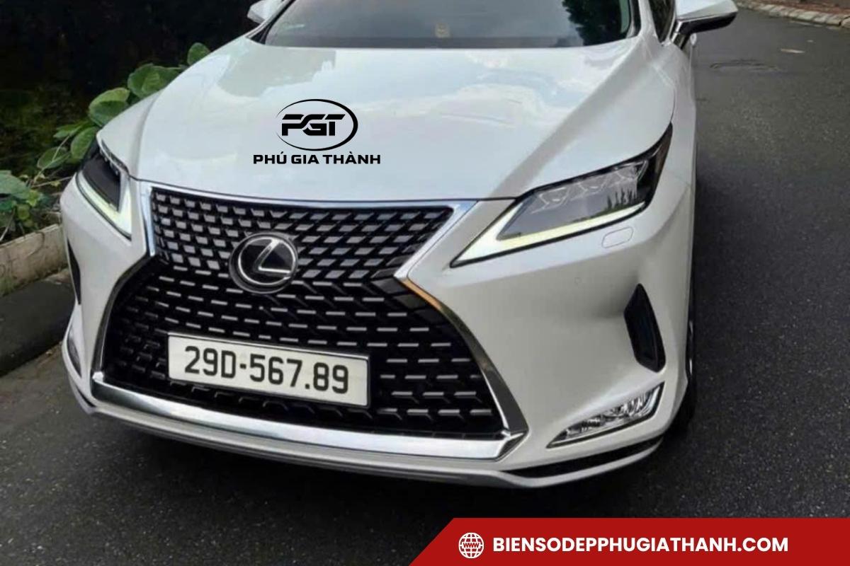 Biển số tiến 56789 gắn lên xe hơi tại Hà Nội