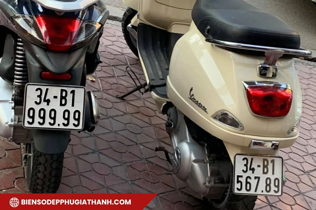 Xe máy gắn biển số đẹp tại Hải Phòng