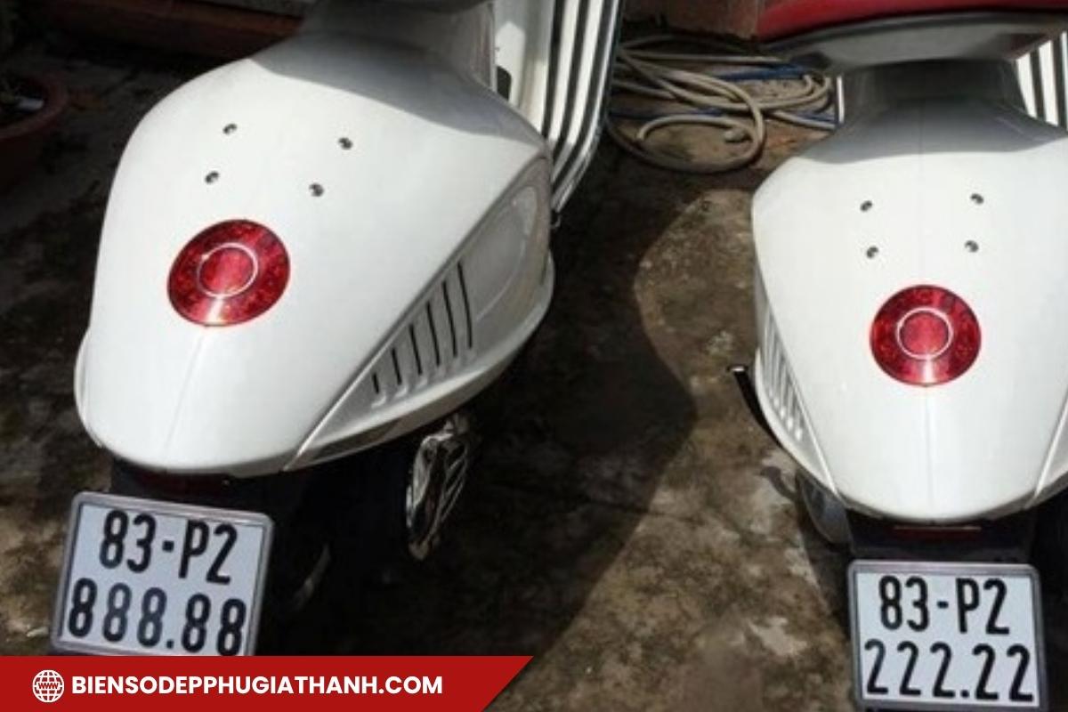 Biển số đẹp gắn lên xe máy tại Cần Thơ
