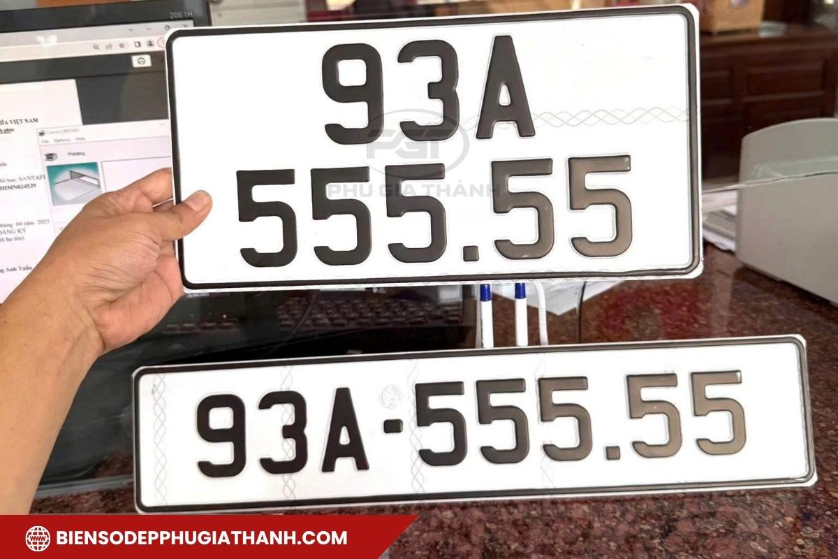 Hình dáng biển số xe ô tô chuẩn
