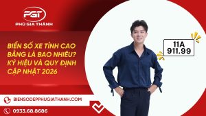 Biển số xe cao bằng là bao nhiêu