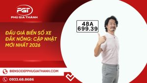 danh sách đấu giá biển số xe Đắk Nông