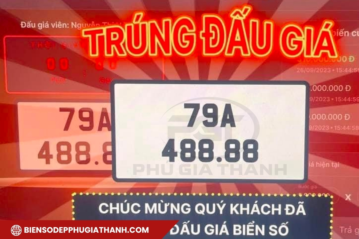 Biển số đẹp Khánh Hoà trên trang đấu giá trực tuyến
