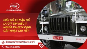 biển số xe màu đỏ là gì
