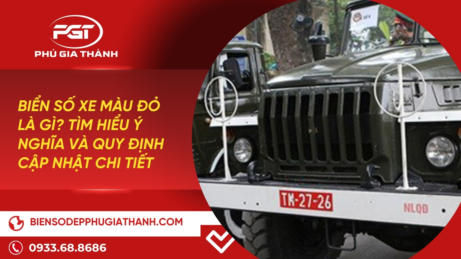 biển số xe màu đỏ là gì