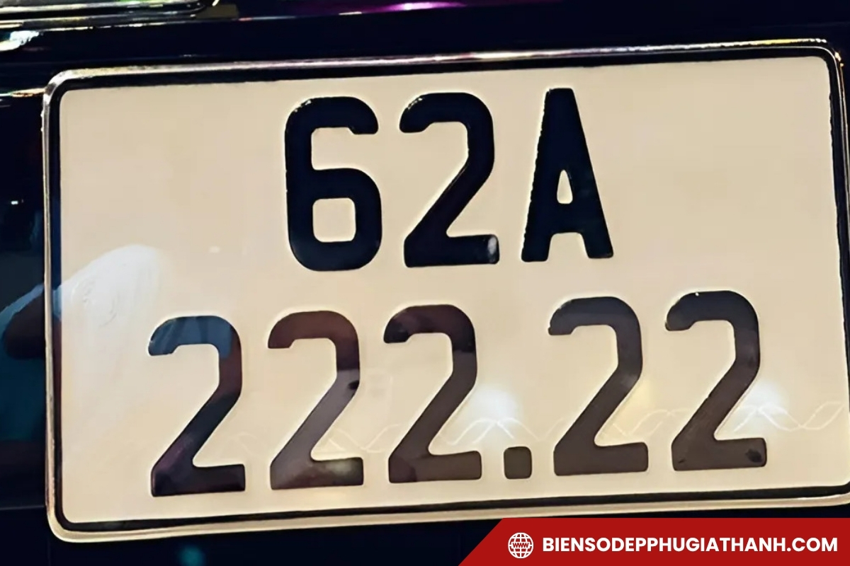 Biển số xe ô tô ngũ quý mang đầu số 62 tại Tây Ninh