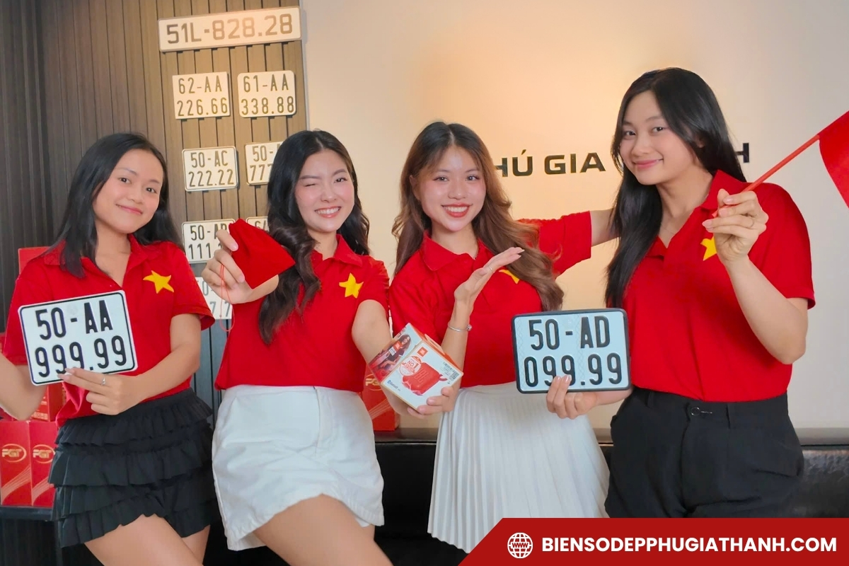 Các biển số đấu giá thành công tại công ty Phú Gia Thành