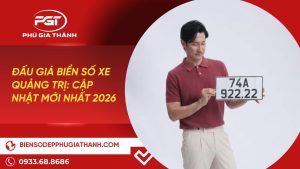 danh sách đấu giá biển số xe Quảng Trị