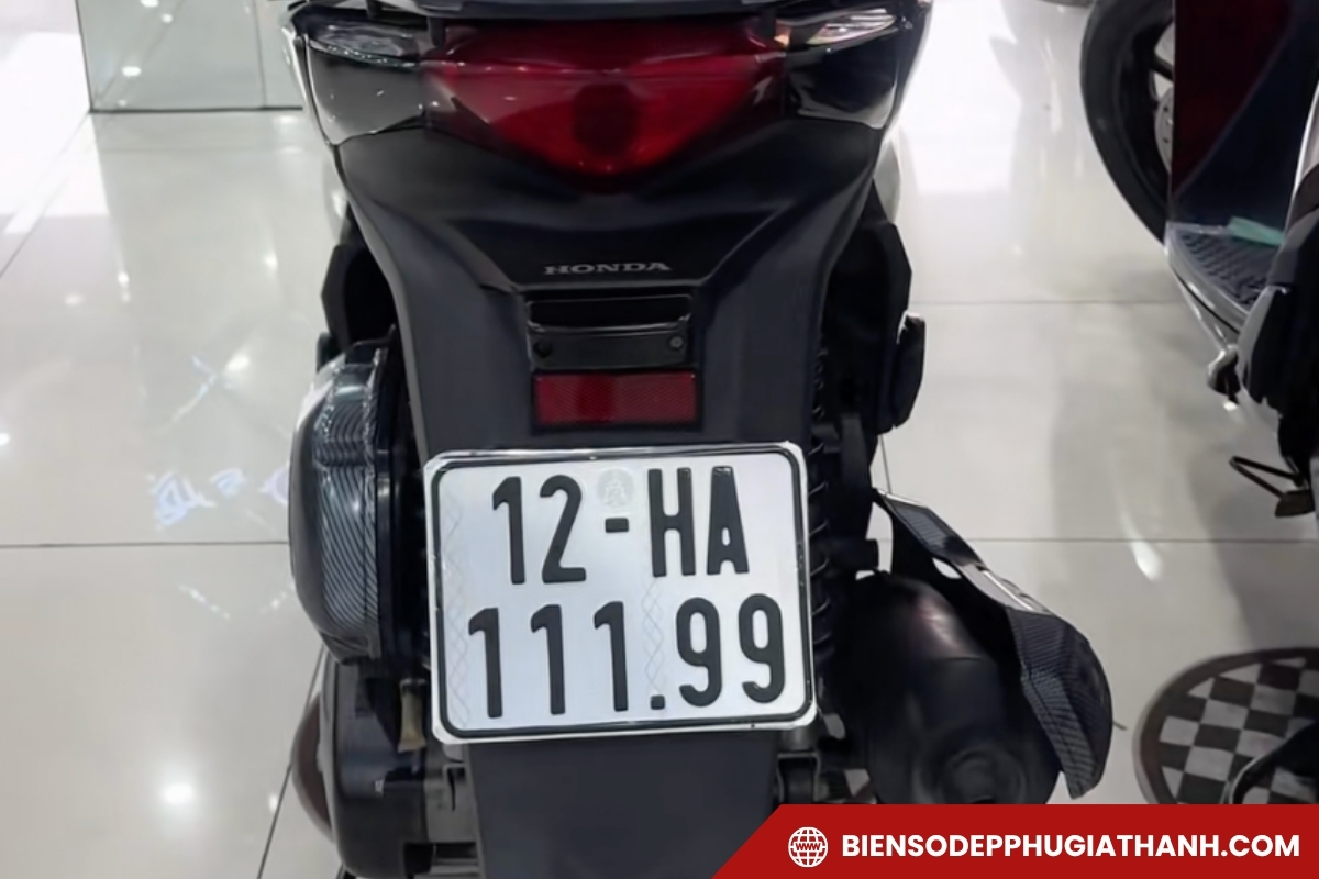 Xe máy Lạng Sơn mang biển số mã vùng 12